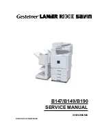 Gestetner B147 Service Manual preview