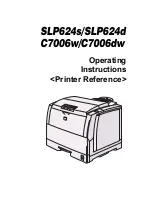 Preview for 1 page of Gestetner C7006dw Printer Reference