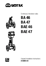 Preview for 1 page of GESTRA BA 46 Original Installation Instructions