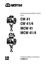 Preview for 1 page of GESTRA Gestramat CW 41 Original Installation Instructions