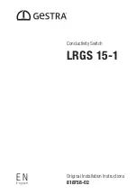 GESTRA LRGS 15-1 Installation Instructions Manual предпросмотр