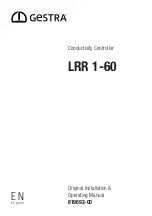 Preview for 1 page of GESTRA LRR 1-60 Original Installation & Operating Manual