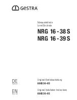 Предварительный просмотр 1 страницы GESTRA NRG 16-38 S Original Installation Instructions