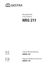 Preview for 1 page of GESTRA NRG 211 Original Installation Instructions