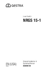 GESTRA NRGS 15-1 Original Installation & Operating Manual предпросмотр