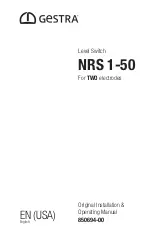 GESTRA NRS 1-50 Original Installation & Operating Manual preview