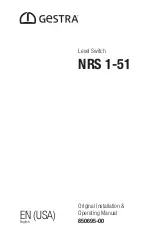 GESTRA NRS 1-51 Original Installation & Operating Manual preview