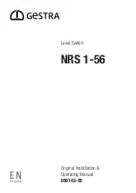 GESTRA NRS 1-56 Original Installation & Operating Manual preview