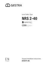 GESTRA NRS 2-40 Original Installation Instructions preview