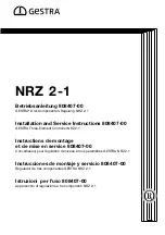 Preview for 1 page of GESTRA NRZ 2-1 Installation And Service Instructions Manual