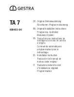 Preview for 1 page of GESTRA TA 7 Installation Instructions Manual