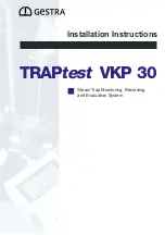 GESTRA TRAPtest VKP 30 Installation Instructions Manual предпросмотр