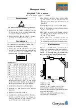 Gesytec Easylon PC/104 Interface Mounting Instructions предпросмотр