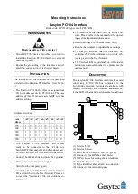 Предварительный просмотр 3 страницы Gesytec Easylon PC/104 Interface Mounting Instructions