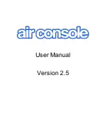 Get Console Airconsole User Manual preview