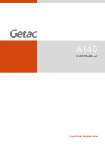 Getac A140 User Manual preview