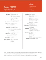 Preview for 2 page of Getac PS535F Specifications