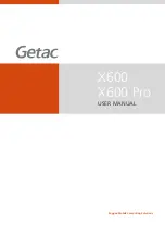 Getac X600 User Manual preview