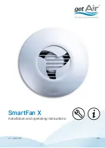 getAir SmartFan X Installation And Operating Instructions Manual предпросмотр