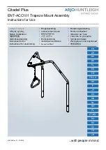 Предварительный просмотр 1 страницы GETINGE GROUP Arjo Huntleigh Citadel Plus ENT-ACC101 Instructions For Use Manual