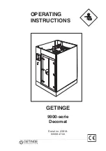 Getinge 23818- 5005847-00 Operating Instructions Manual preview