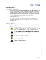 Preview for 5 page of Getinge 46-SERIES User Manual