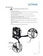 Preview for 95 page of Getinge 86 SERIES Technical Manual