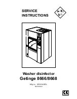 Preview for 1 page of Getinge 8666 Service Instructions Manual