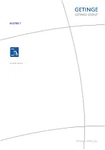 Preview for 1 page of Getinge ISOTEST User Manual