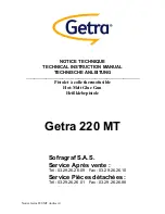 Getra 220 MT Technical Instruction Manual preview