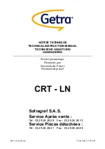 Preview for 1 page of Getra CRT LN Series Technical Instruction Manual