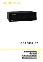 Geutebruck G-ST 3000+G2 User Manual предпросмотр