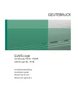 Предварительный просмотр 1 страницы Geutebruck GeViScope-HS/HR Installation Manual