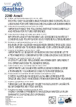 Preview for 1 page of Geuther 2260 Ameli Assembly Instructions