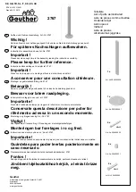 Предварительный просмотр 1 страницы Geuther 2767 Instructions For Assembly And Use