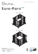 Geuther Euro-Parc Plus 2232+ Manual preview
