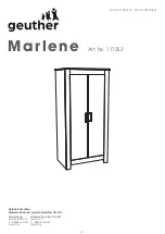 Предварительный просмотр 1 страницы Geuther Marlene 1172S2 Manual