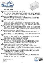 Preview for 1 page of Geuther Mayla 1131KB Instructions For Assembly And Use