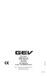 Предварительный просмотр 8 страницы GEV CGF 9868 Manual