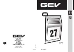 GEV LPH 11014 Manual preview