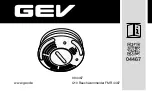 Preview for 1 page of GEV Q10 FMR 4467 Operating Instructions Manual