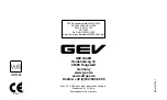 Preview for 24 page of GEV Q10 FMR 4467 Operating Instructions Manual