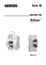 Gewiss 90 RESTART Series Manual preview