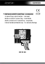 Preview for 1 page of Gewiss Chorus  GW 90 834 Manual