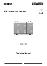 Preview for 1 page of Gewiss Chorus GW1 783A Series Technical Manual