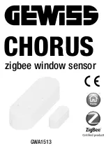 Gewiss CHORUS GWA1513 User Manual preview