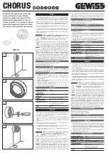 Предварительный просмотр 1 страницы Gewiss CHORUS GWA1541 Quick Start Manual