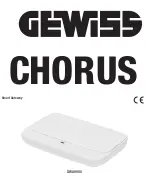 Preview for 1 page of Gewiss CHORUS GWA9000 User Manual