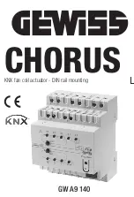 Gewiss CHORUS GWA9140 User Manual предпросмотр