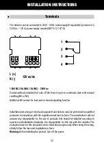 Preview for 22 page of Gewiss Chorus Series Manual